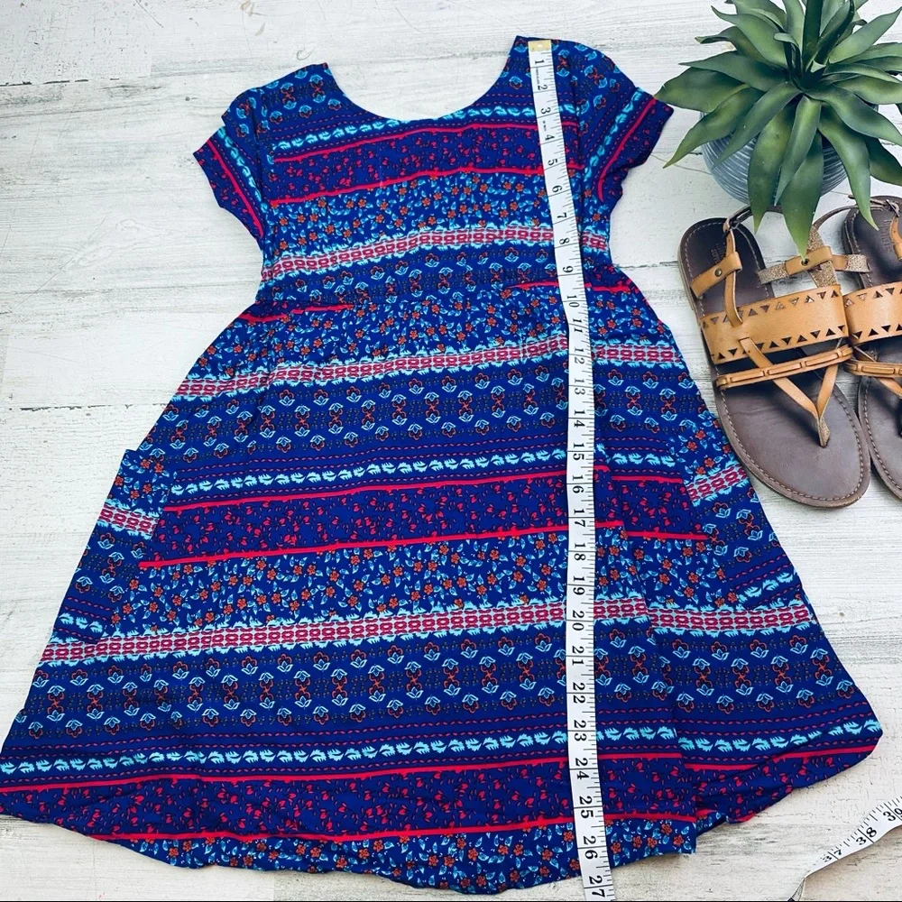 Mudd royal Aztec dress size 8